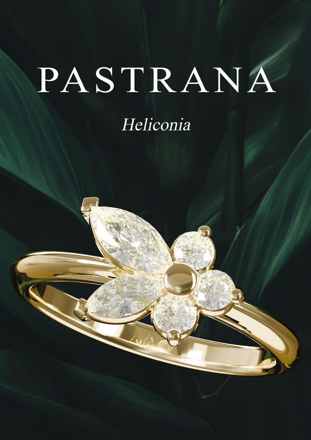 Bague Heliconia en or et diamants